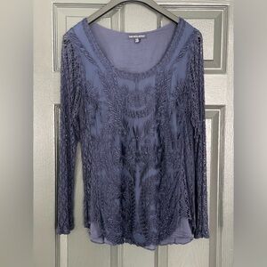 BOGO SALE Saks Fifth Avenue Crochet Top